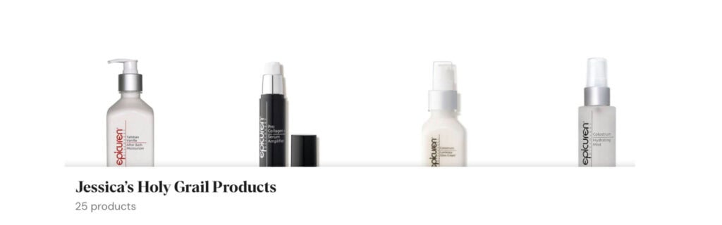 Jessica's Holy Grail Products.